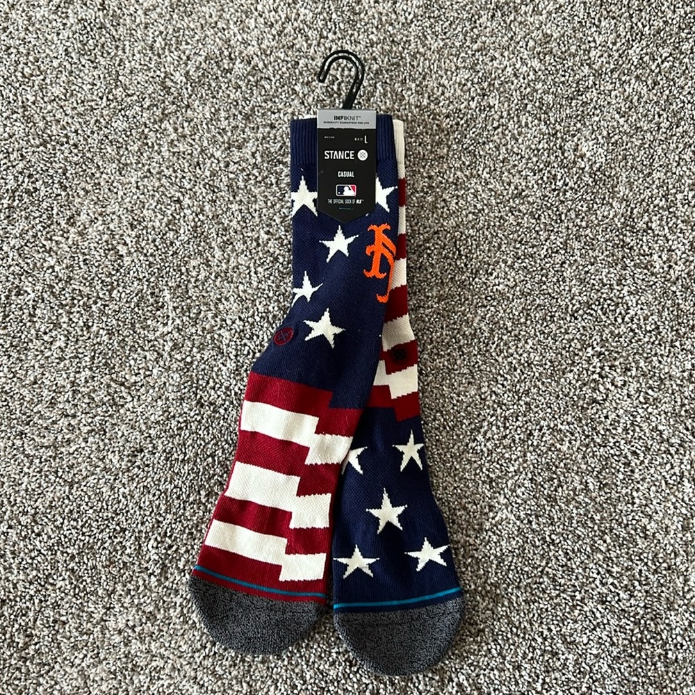 NWT Stance New York Mets MLB Socks L
